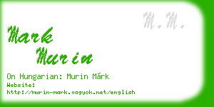 mark murin business card